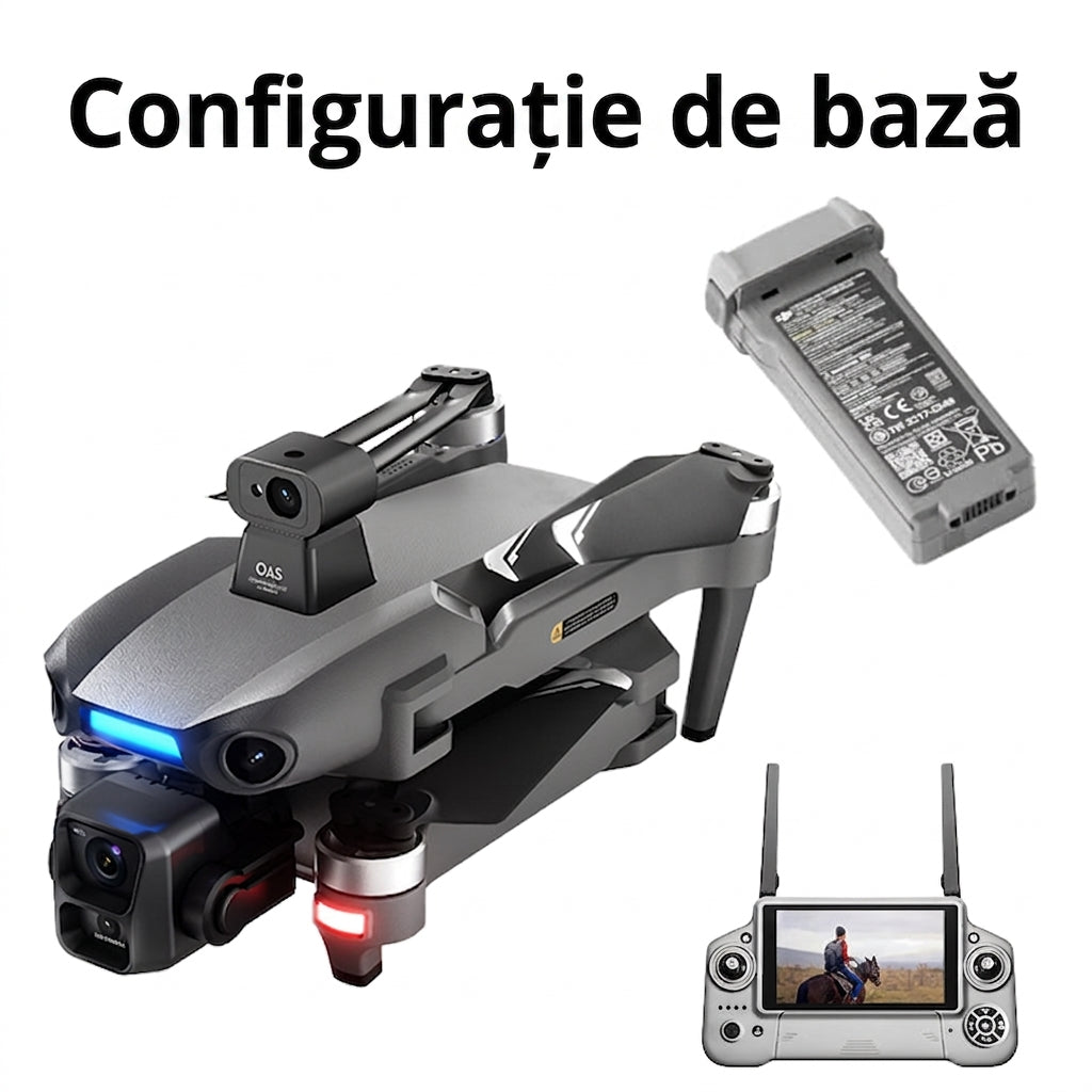 Dronă profesională cu termoviziune, cameră 4K, infraroșu și GPS, pentru vânătoare, securitate și industrie