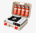 Arzător portabil pe gaz pentru exterior – Set complet (compatibil cu butelii de butan) – Ideal pentru Hot Pot și gătit în camping